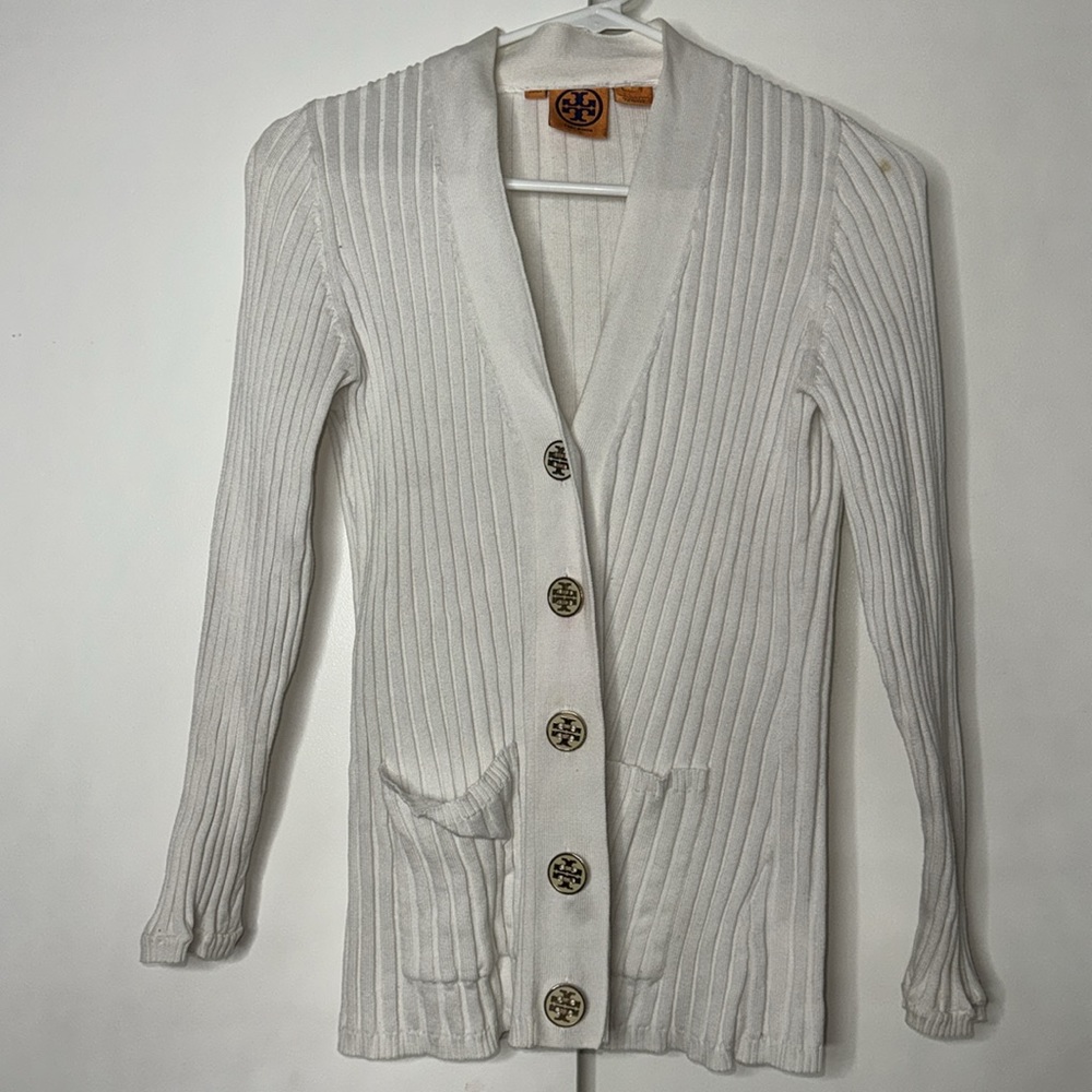 Burberry white sweater